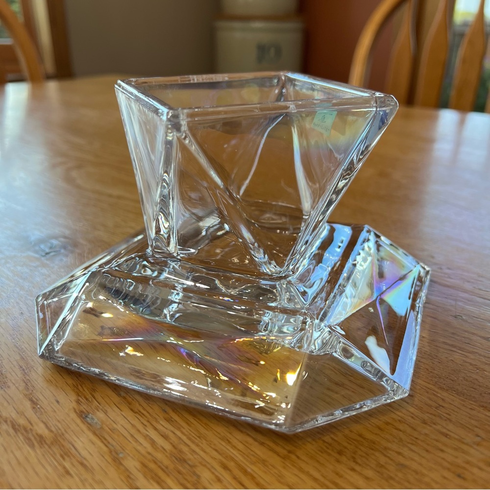 Partylite Retired Reversible Crystal Candle Holder - Picture 8 of 13